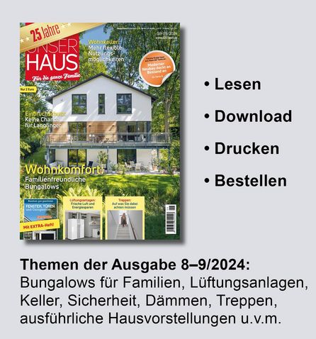 ePaper Ausgabe Magazin Unser Haus 8-9/2024
